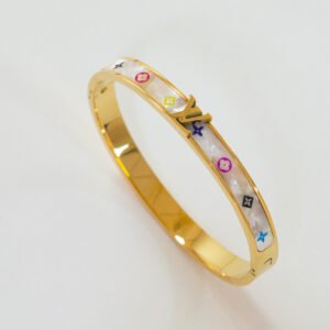 Gold-Plated Stainless Steel Bangle