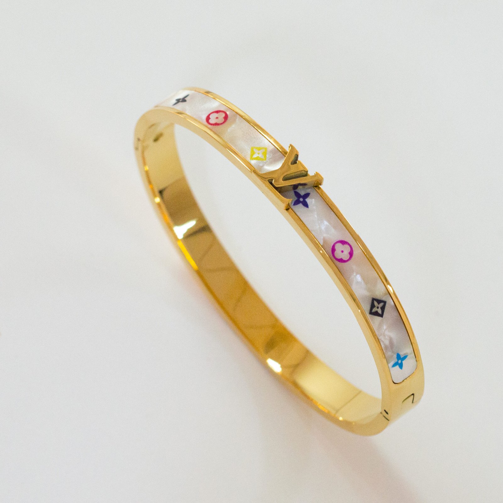 Gold-Plated Stainless Steel Bangle