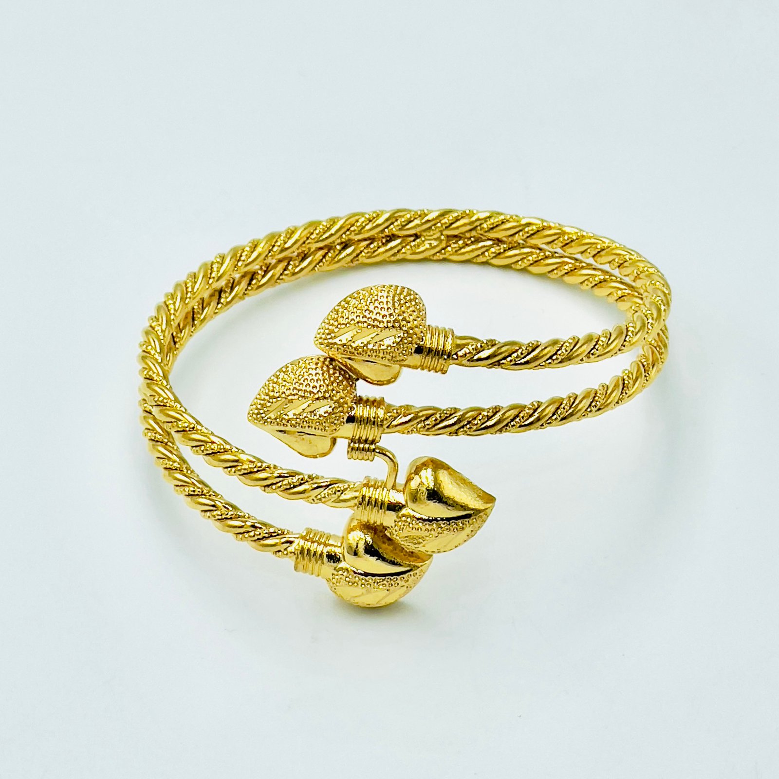 Elegant Stainless Steel Bracelet – Luxurious Twisted Design - Image 2