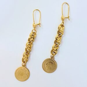 Vintage-Inspired Gold Coin Earrings – Chic & Timeless for Everyday Elegance