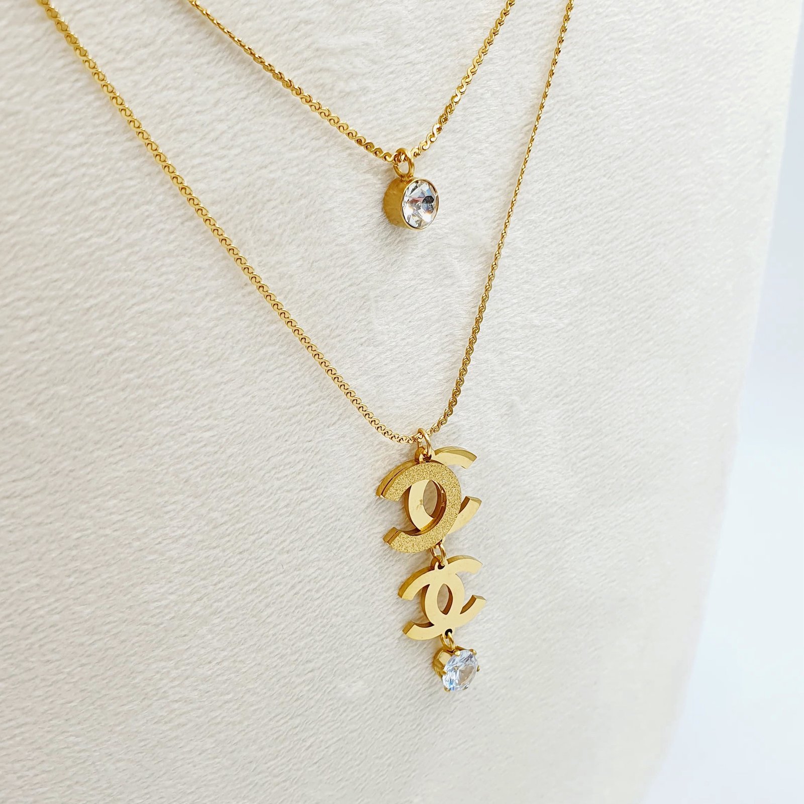 Elegant Gold-Plated Stainless Steel 2-Layer Necklace – Chic & Durable - Image 2